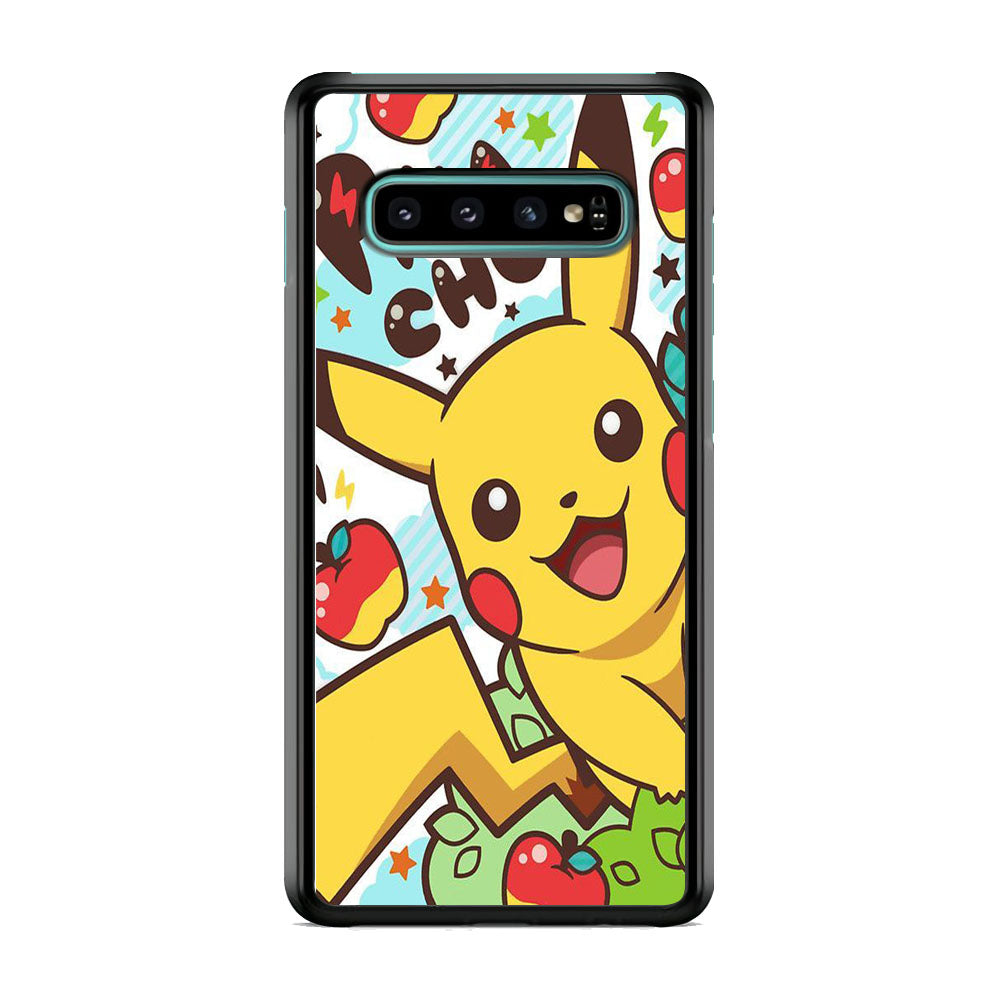 Pokemon Pikachu Art Samsung Galaxy S10 Plus Case