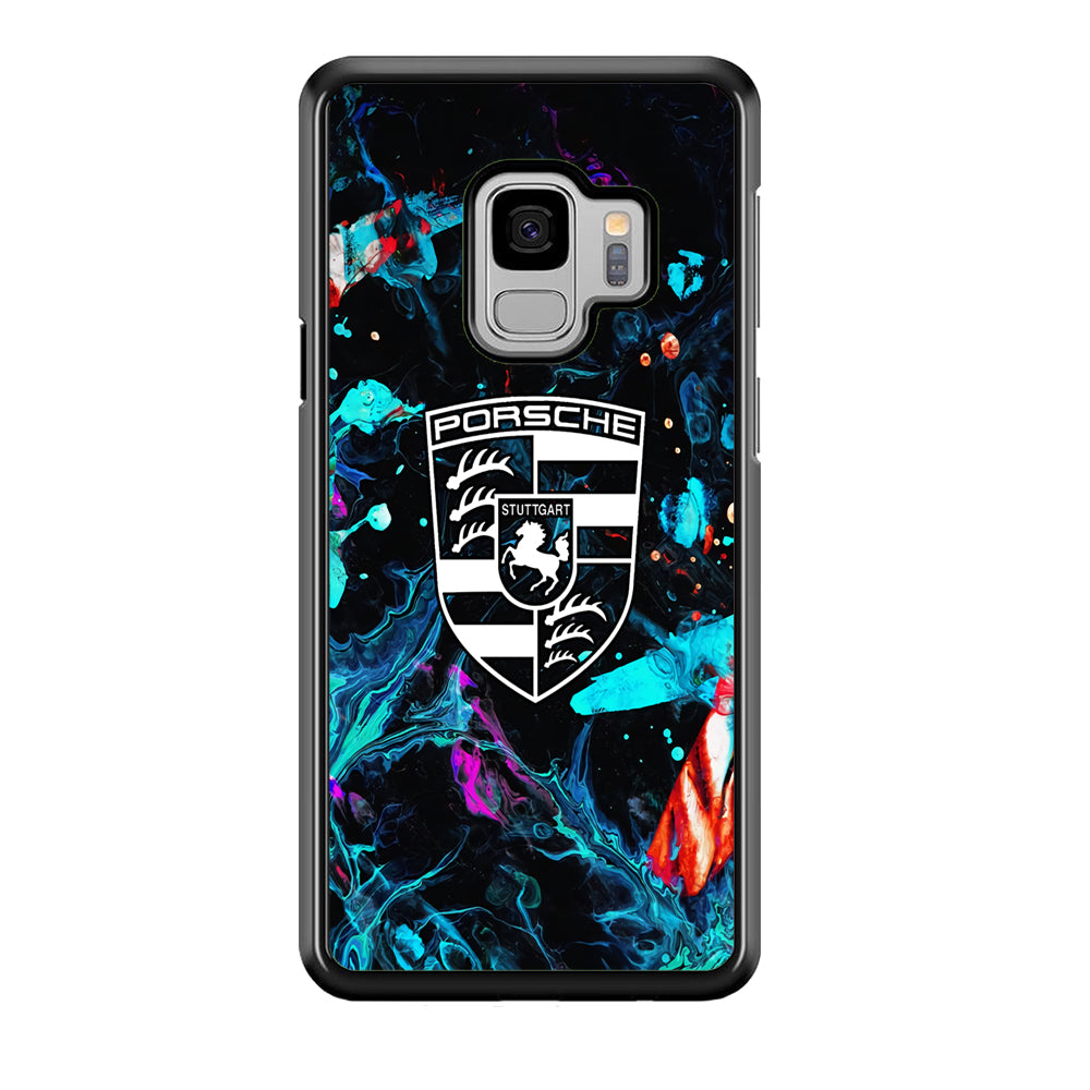 Porsche Logo Marble Samsung Galaxy S9 Case - Ezzystore