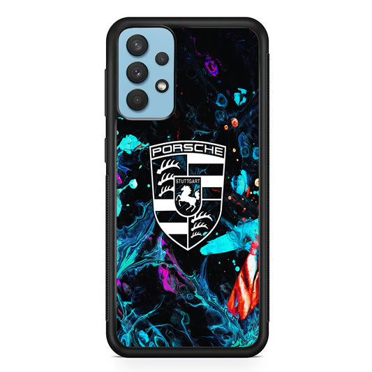 Porsche Logo Marble Samsung Galaxy A32 Case - Ezzystore
