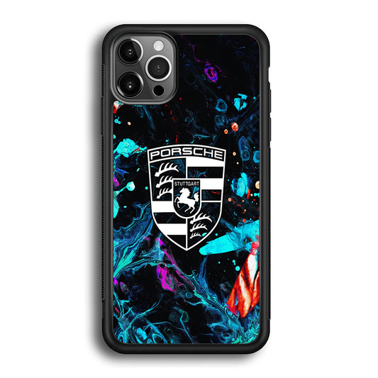 Porsche Logo Marble iPhone 12 Pro Case - Ezzystore
