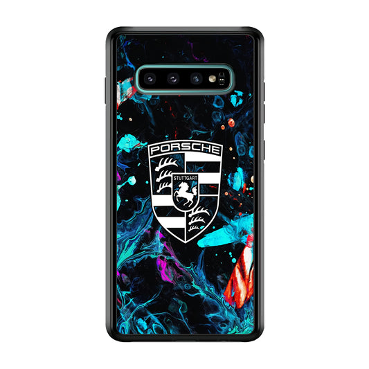 Porsche Logo Marble Samsung Galaxy S10 Case - Ezzystore