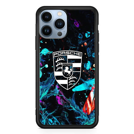 Porsche Logo Marble iPhone 13 Pro Max Case - Ezzystore