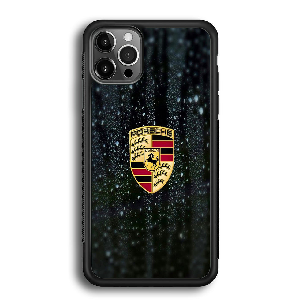 Porsche Logo Watermark iPhone 12 Pro Case - Ezzystore
