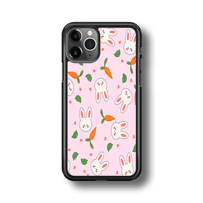 Rabbit Carrot Doodle iPhone 11 Pro Case