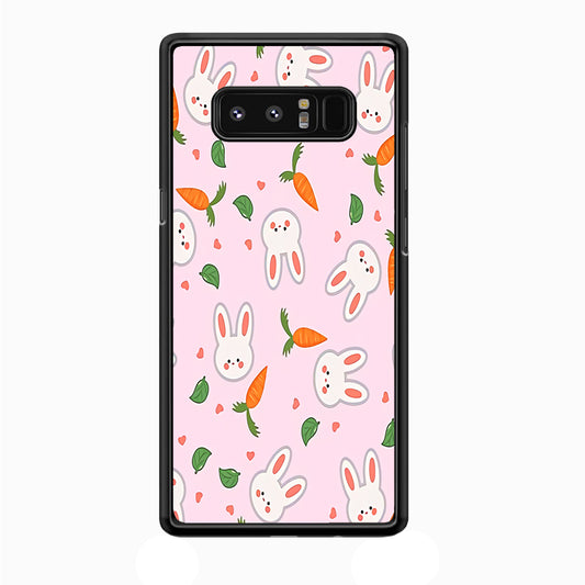 Rabbit Carrot Doodle Samsung Galaxy Note 8 Case