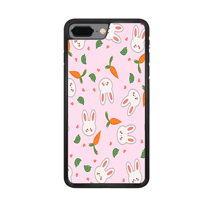 Rabbit Carrot Doodle iPhone 8 Plus Case