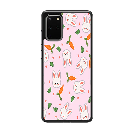 Rabbit Carrot Doodle Samsung Galaxy S20 Plus Case