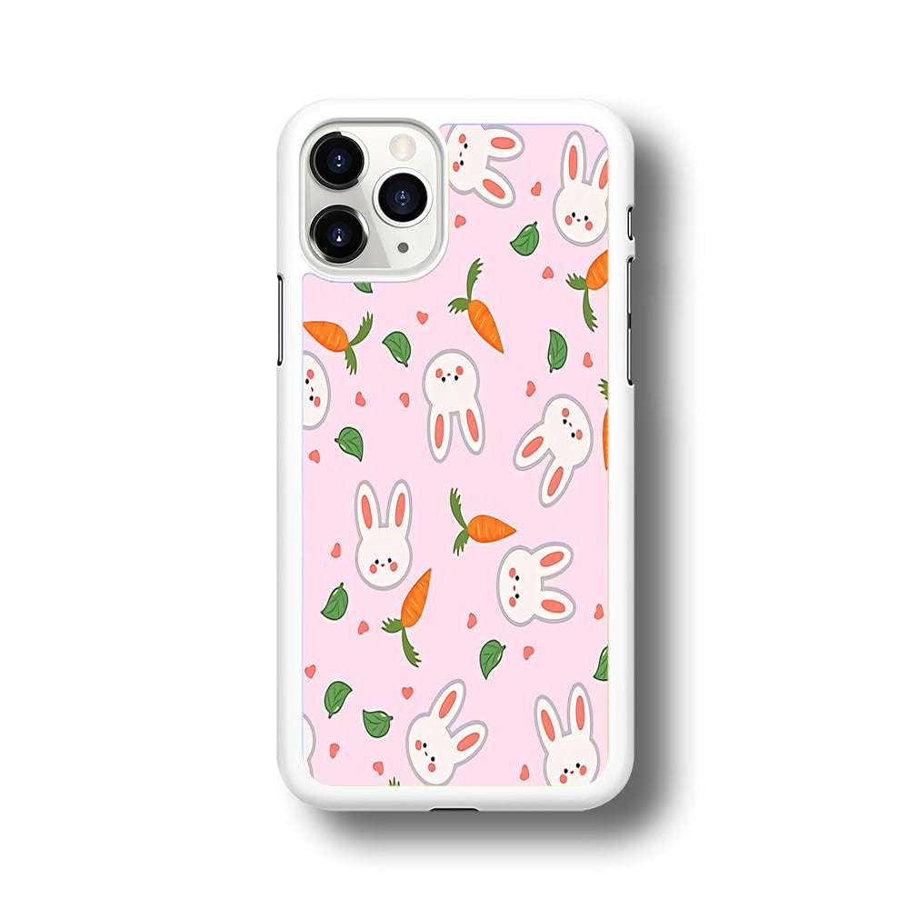 Rabbit Carrot Doodle iPhone 11 Pro Max Case