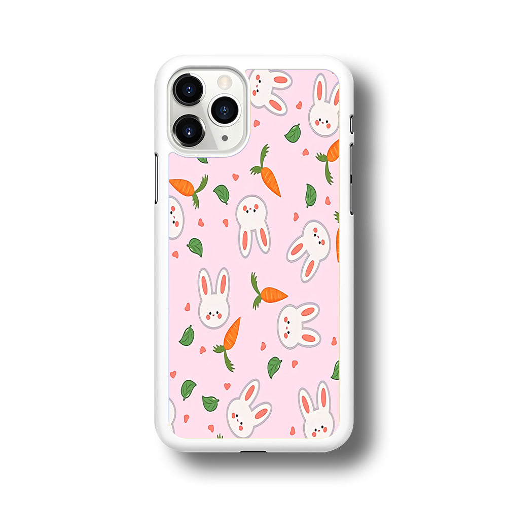 Rabbit Carrot Doodle iPhone 11 Pro Case