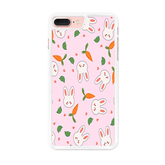 Rabbit Carrot Doodle iPhone 8 Plus Case