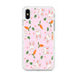 Rabbit Carrot Doodle iPhone Xs Case