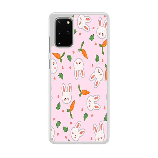 Rabbit Carrot Doodle Samsung Galaxy S20 Plus Case