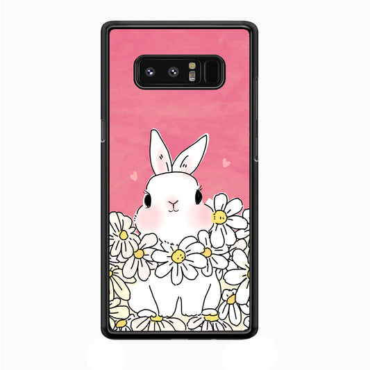 Rabbit CuteFlowers Samsung Galaxy Note 8 Case