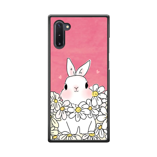 Rabbit Cute Flowers Samsung Galaxy Note 10 Case