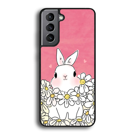 Rabbit CuteFlowers Samsung Galaxy S21 Plus Case