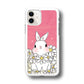 Rabbit Cute Flowers iPhone 11 Case