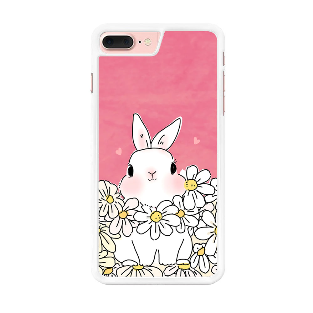 Rabbit CuteFlowers iPhone 8 Plus Case