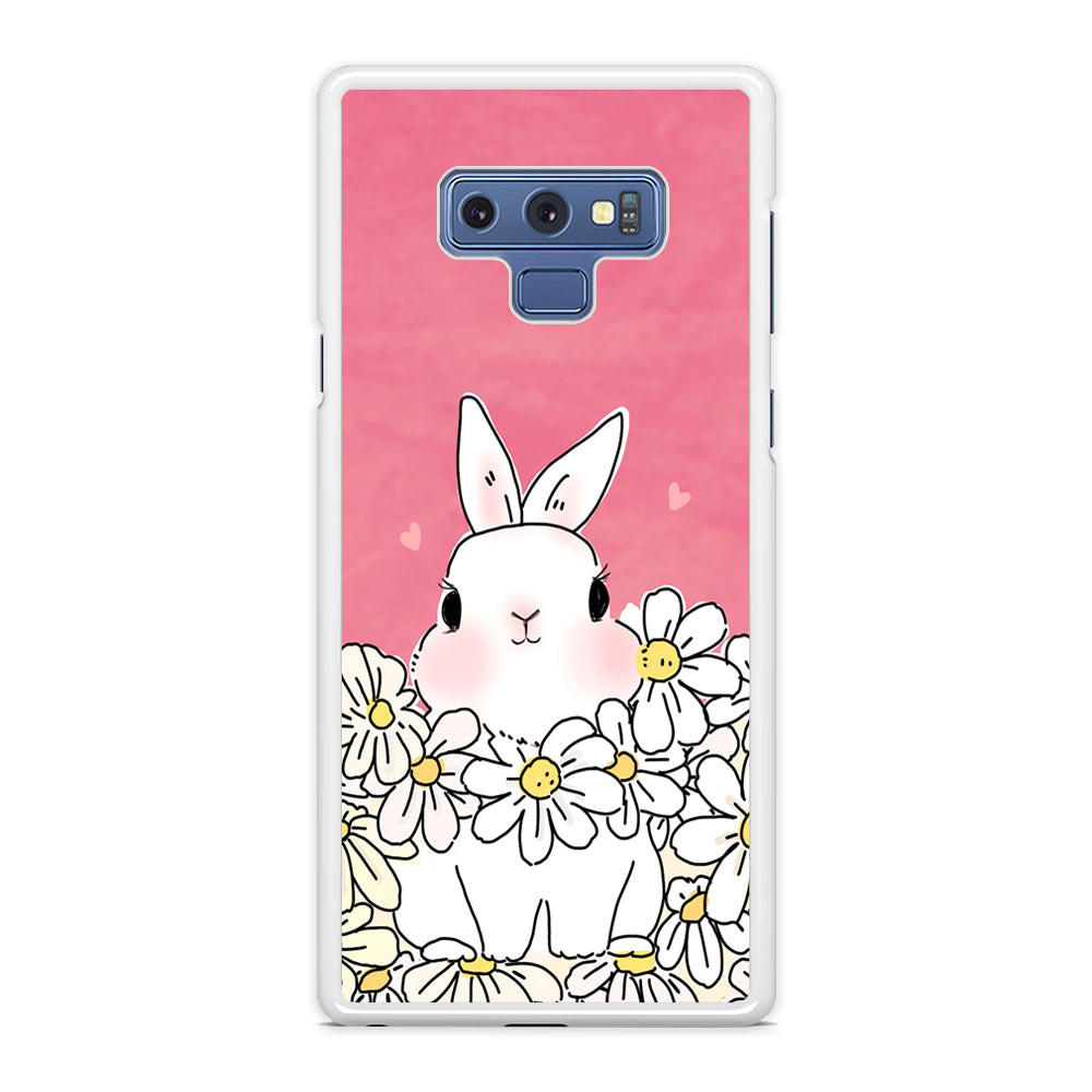 Rabbit CuteFlowers Samsung Galaxy Note 9 Case