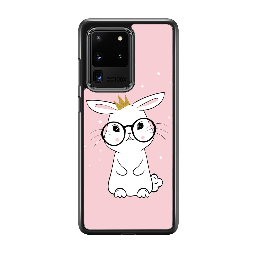 Rabbit Eyeglasses King Samsung Galaxy S20 Ultra Case