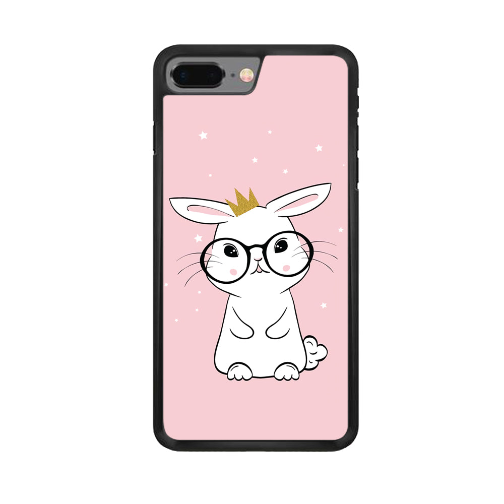 Rabbit Eyeglasses King iPhone 8 Plus Case