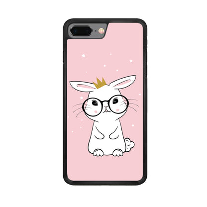 Rabbit Eyeglasses King iPhone 8 Plus Case