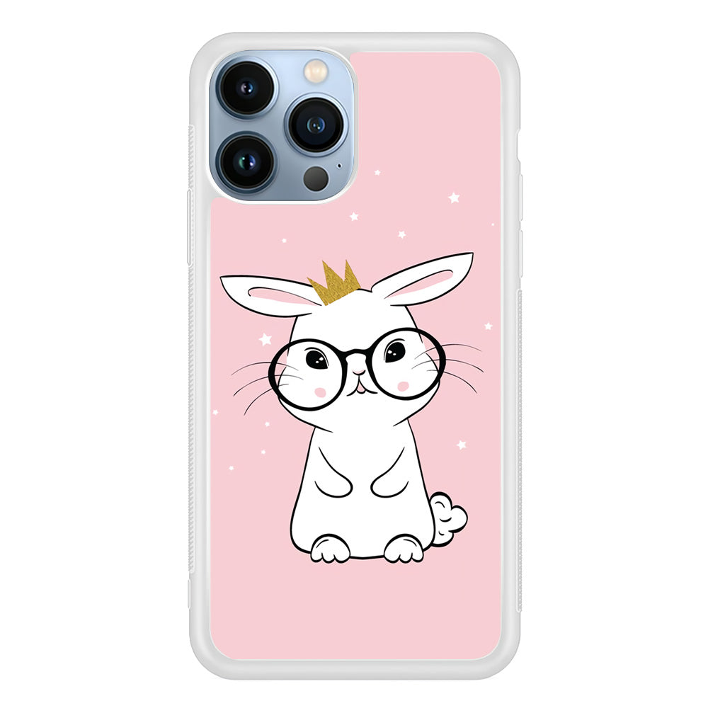 Rabbit Eyeglasses King iPhone 13 Pro Max Case