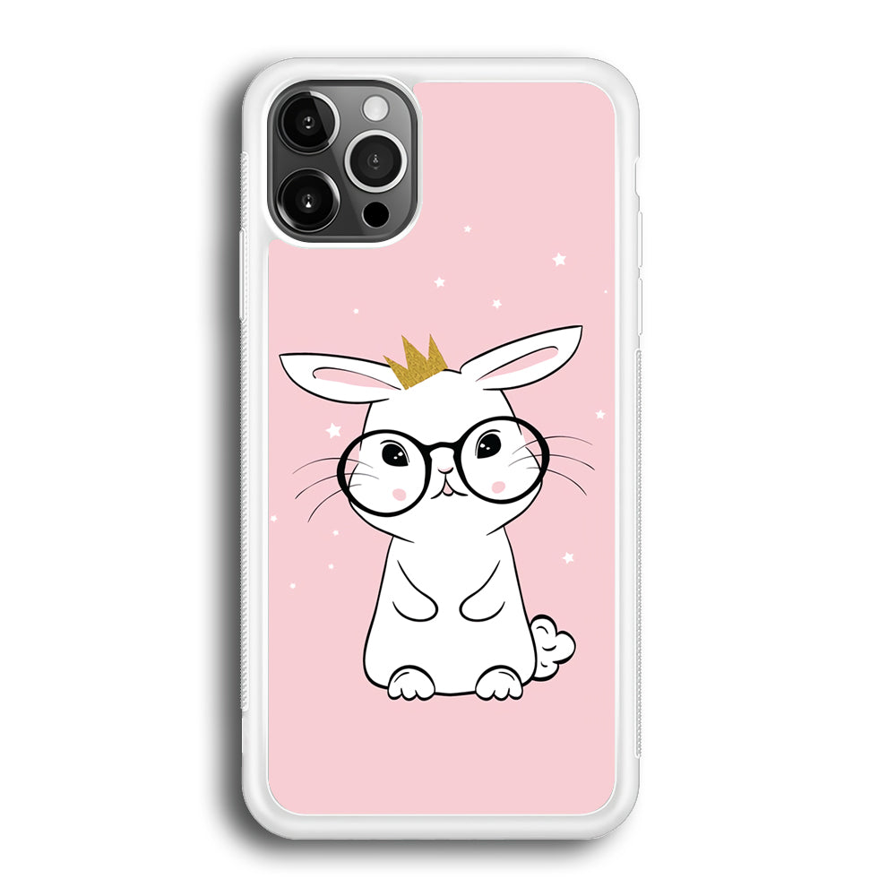 Rabbit Eyeglasses King iPhone 12 Pro Case