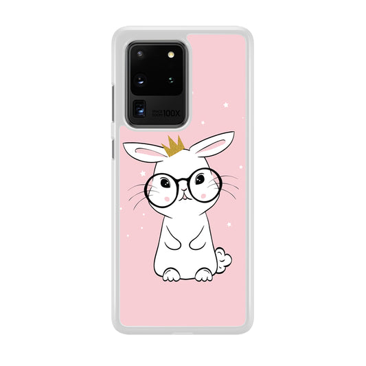 Rabbit Eyeglasses King Samsung Galaxy S20 Ultra Case