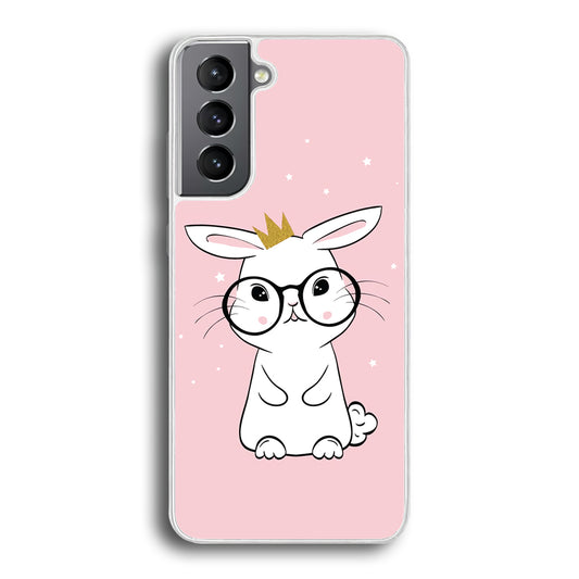 Rabbit Eyeglasses King Samsung Galaxy S21 Plus Case
