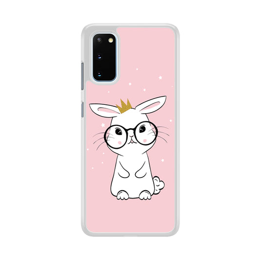 Rabbit Eyeglasses King Samsung Galaxy S20 Case