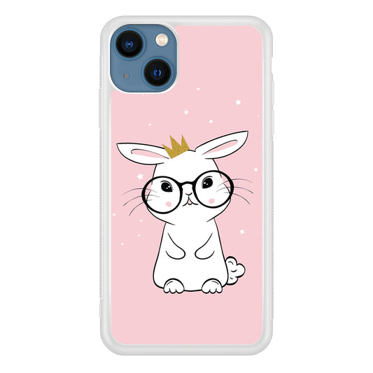 Rabbit Eyeglasses King iPhone 13 Case