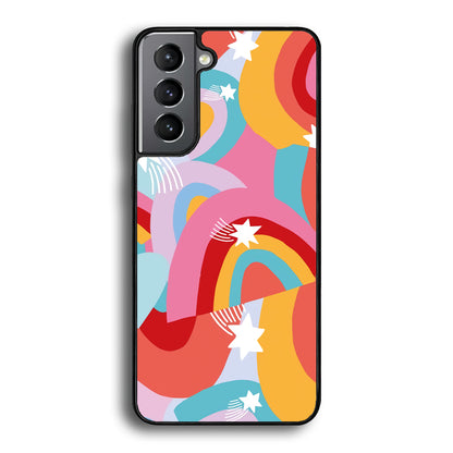 Rainbow Aesthetic Full Colour Samsung Galaxy S21 Case