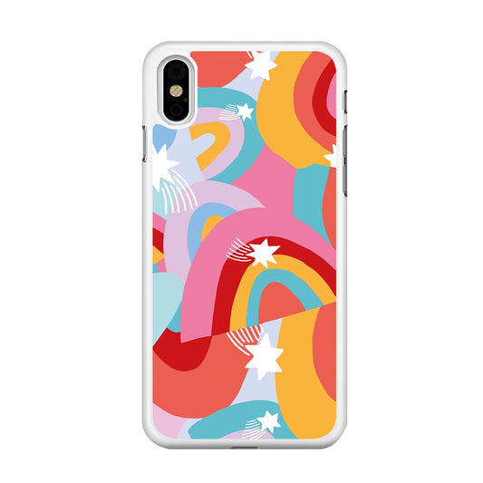 Rainbow Aesthetic Full Colour iPhone Xs Case