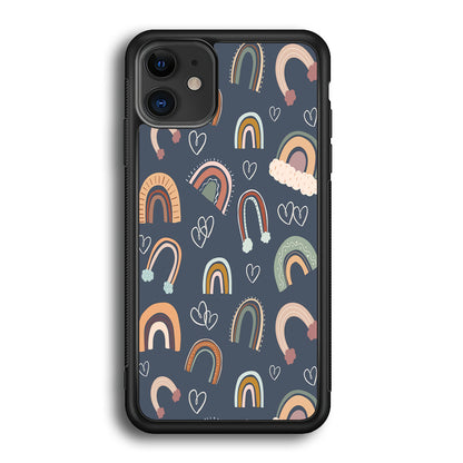 Rainbow Aesthetic Navy iPhone 12 Case