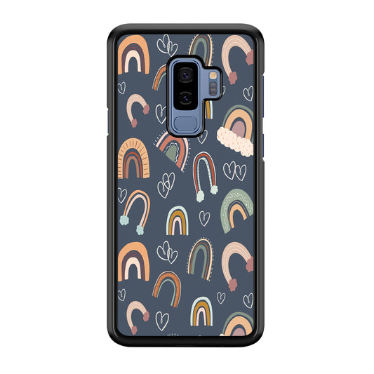 Rainbow Aesthetic Navy Samsung Galaxy S9 Plus Case