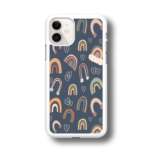 Rainbow Aesthetic Navy  iPhone 11 Case