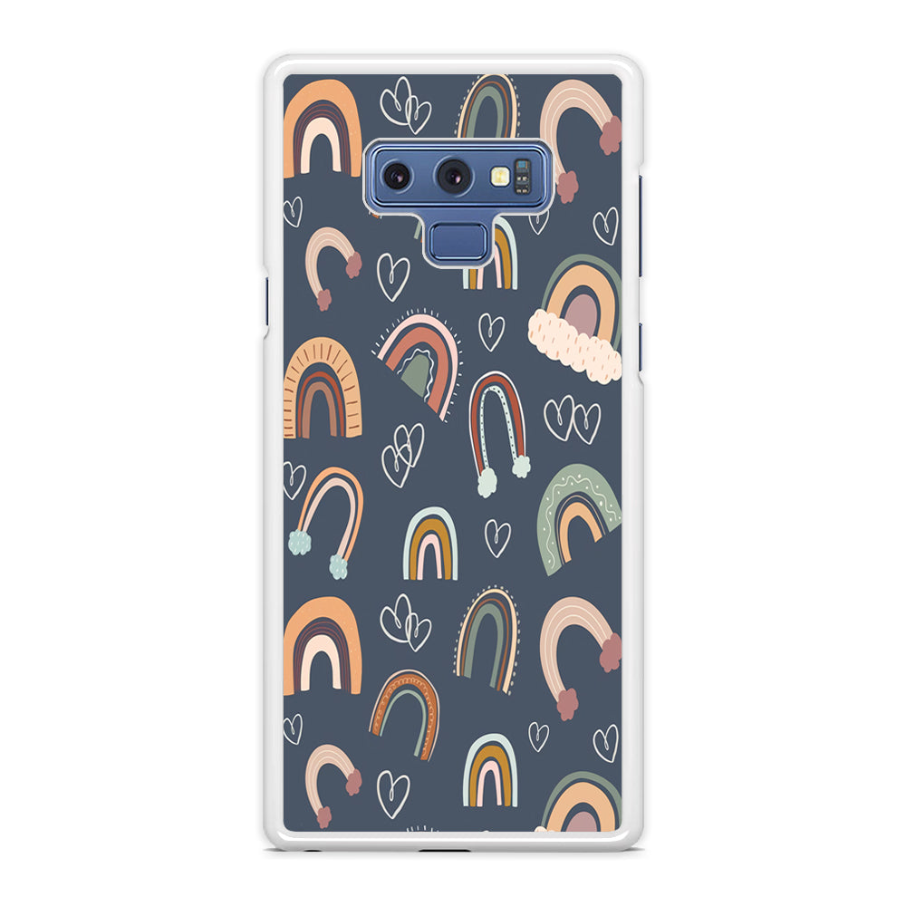 Rainbow Aesthetic Navy Samsung Galaxy Note 9 Case