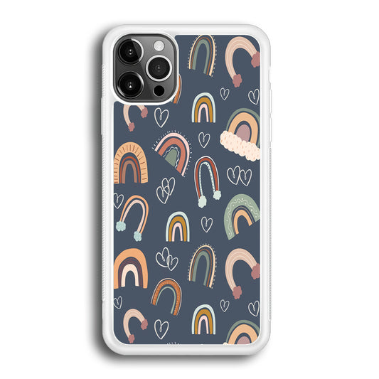 Rainbow Aesthetic Navy iPhone 12 Pro Case