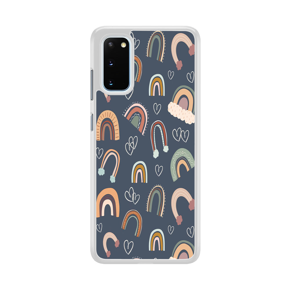 Rainbow Aesthetic Navy Samsung Galaxy S20 Case