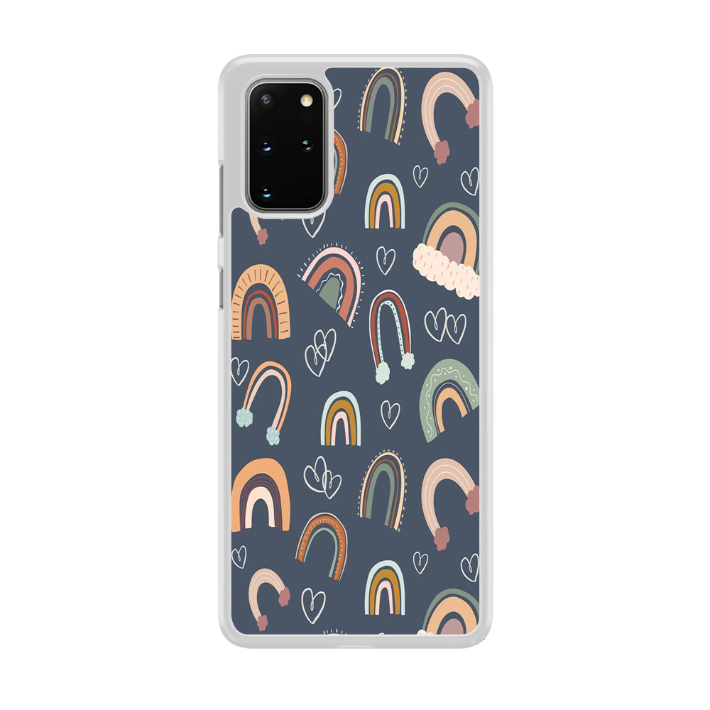 Rainbow Aesthetic Navy Samsung Galaxy S20 Plus Case