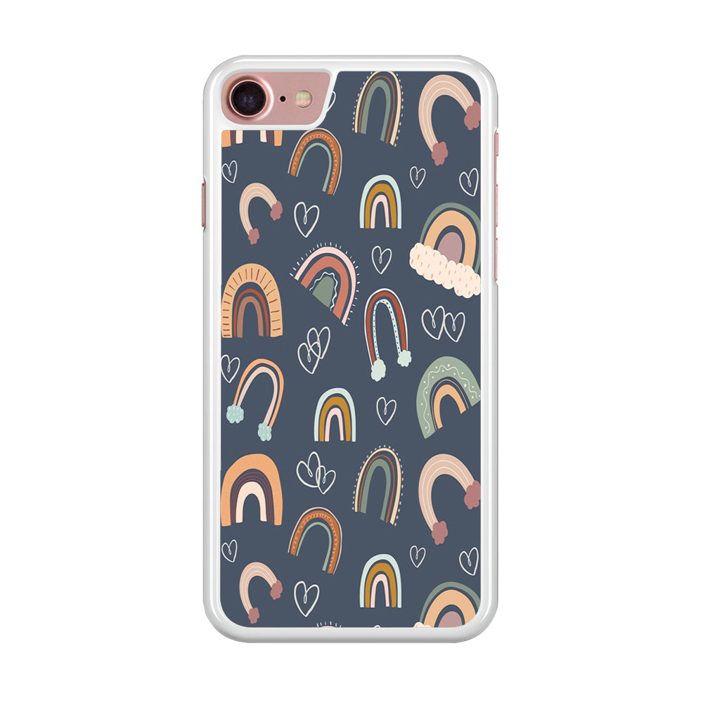 Rainbow Aesthetic Navy iPhone 7 Case