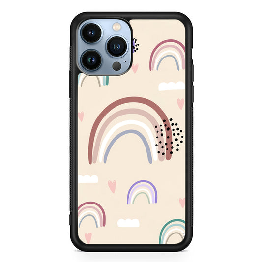 Rainbow Aesthetic Soft Colour  iPhone 13 Pro Case