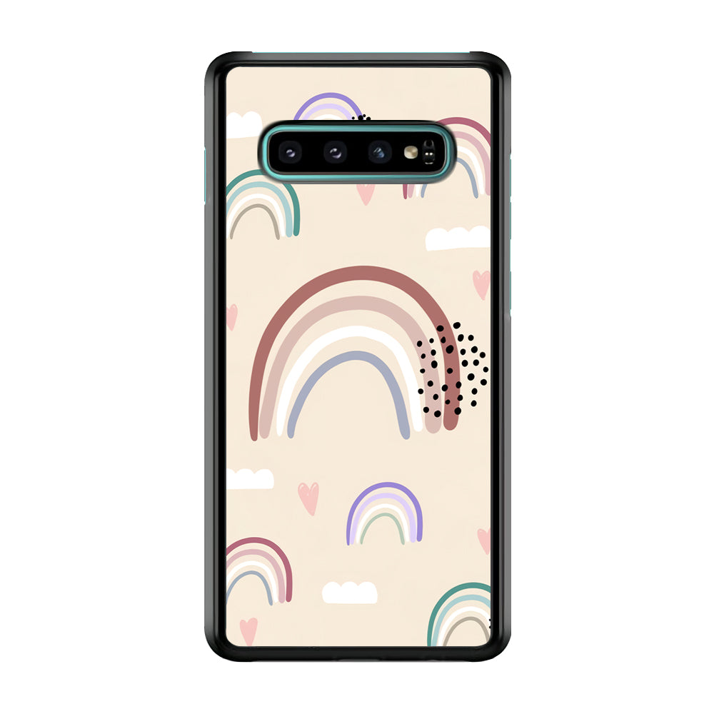 Rainbow Aesthetic Soft Colour Samsung Galaxy S10 Plus Case