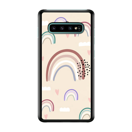 Rainbow Aesthetic Soft Colour Samsung Galaxy S10 Plus Case