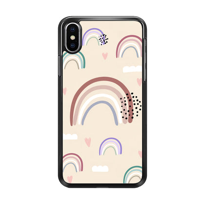 Rainbow Aesthetic Soft Colour iPhone X Case