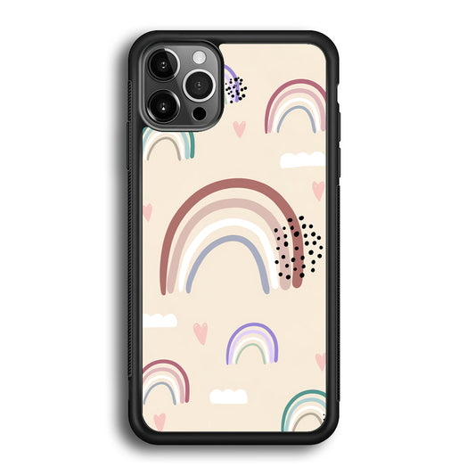 Rainbow Aesthetic Soft Colour iPhone 12 Pro Case