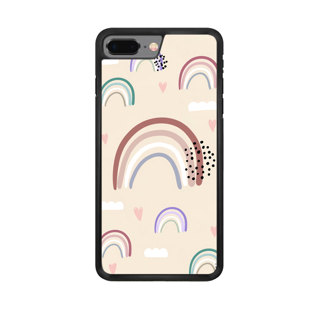 Rainbow Aesthetic Soft Colour iPhone 8 Plus Case