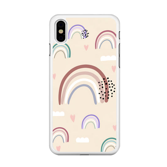 Rainbow Aesthetic Soft Colour iPhone Xs Case