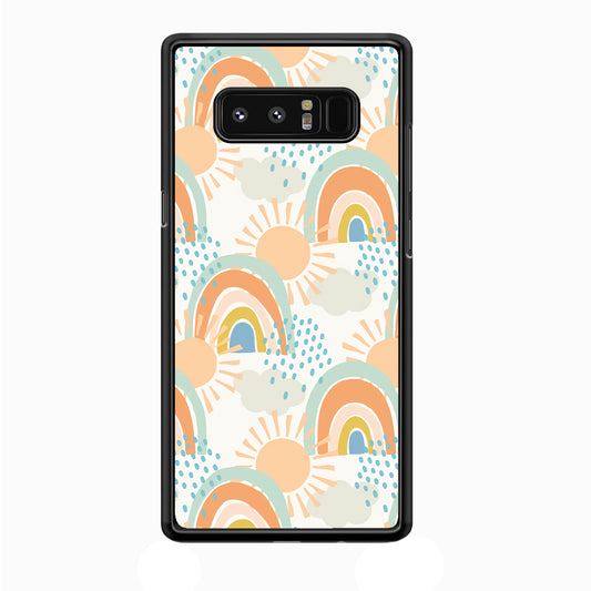Rainbow Aesthetic Sun Samsung Galaxy Note 8 Case