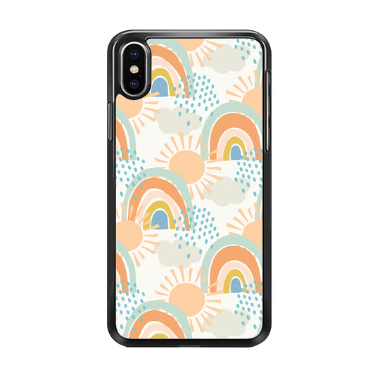 Rainbow Aesthetic Sun iPhone Xs Case